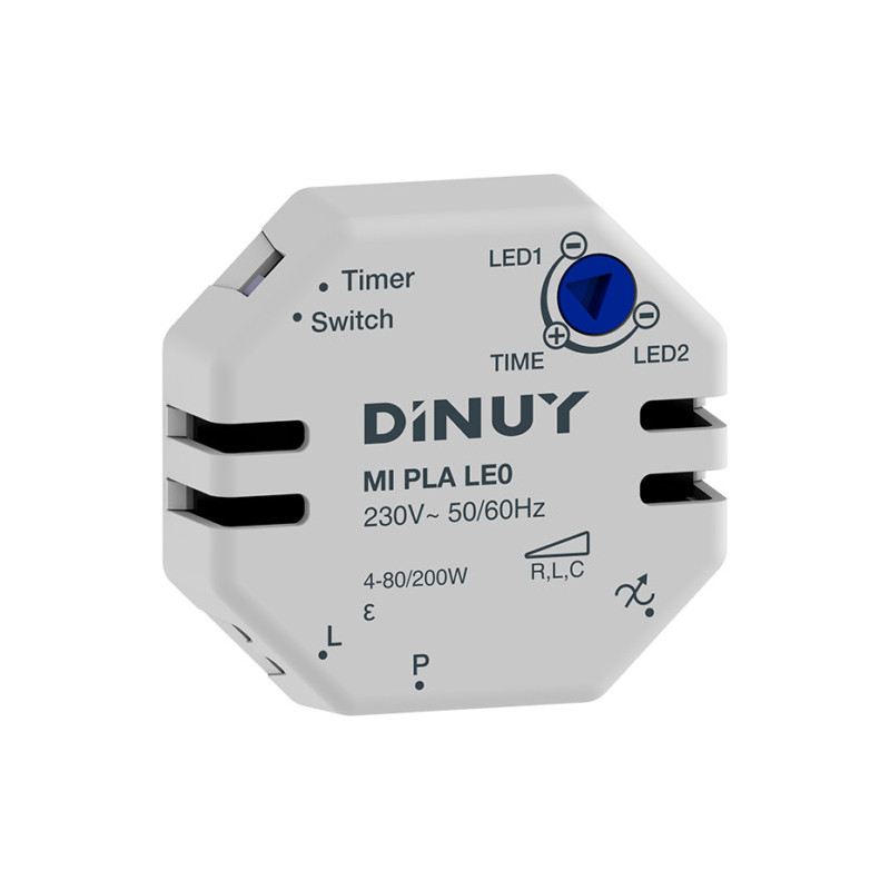 Minutero Dinuy para caja de registro a 2 hilos para lamparas LED MI PLA LE0