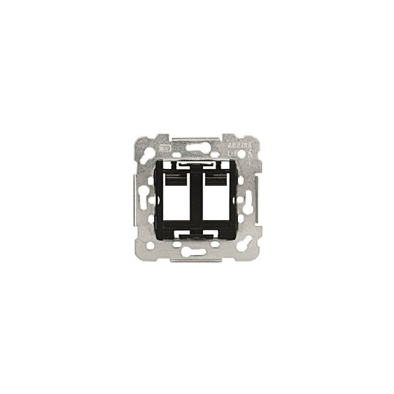 Soporte para toma doble RJ45 de BJC Iris 19682-1