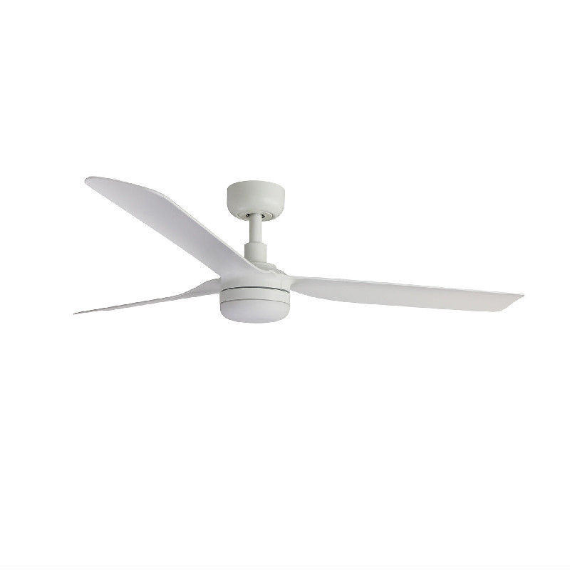 Ventilador blanco Barth 3 palas blancas LED L Faro