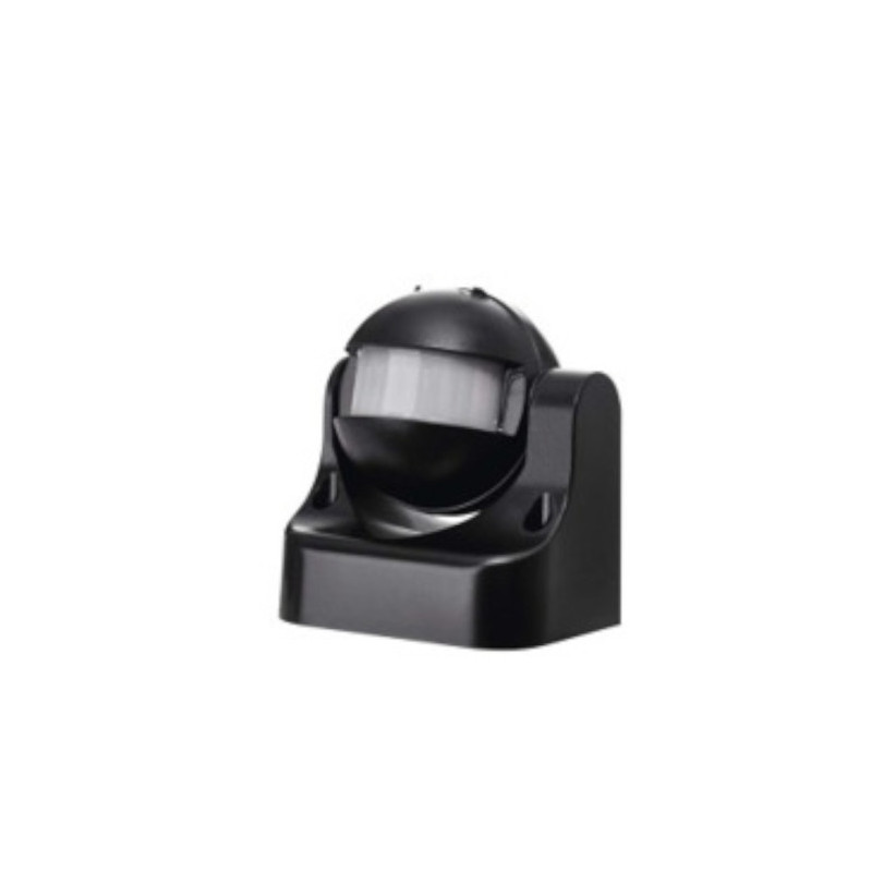Detector de movimiento PIR de pared negro de 180º IP44 Legrand Emos G1125