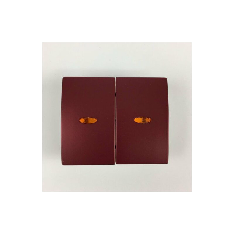Tecla doble interruptor con visor BJC Iris e Iris Plus 18709-L