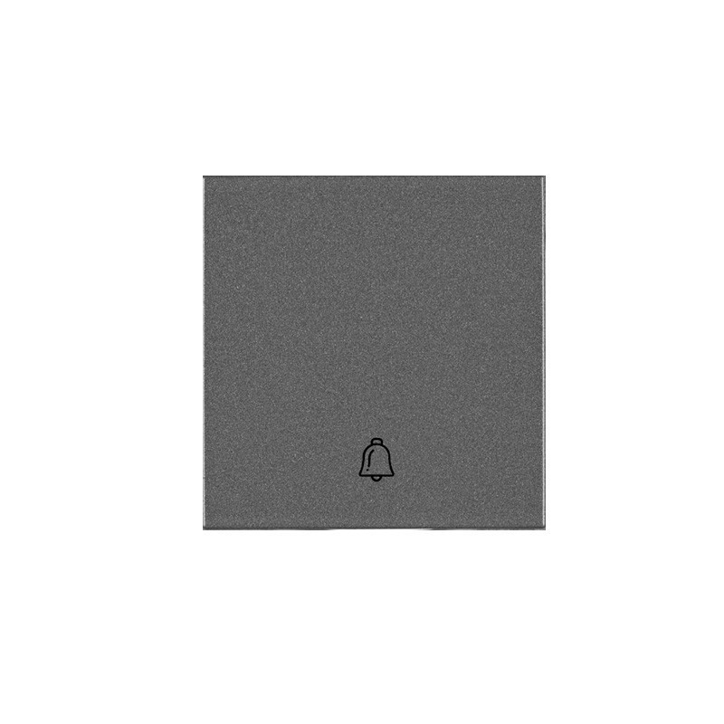 Tecla gris oscuro para pulsador con símbolo campana Viko Panasonic Karre Plus WKTR00191DG