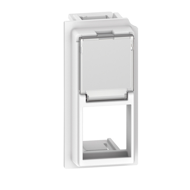 Tecla Frontal adaptador bases RJ45 Keystone de 1 módulo Bticino Living Now