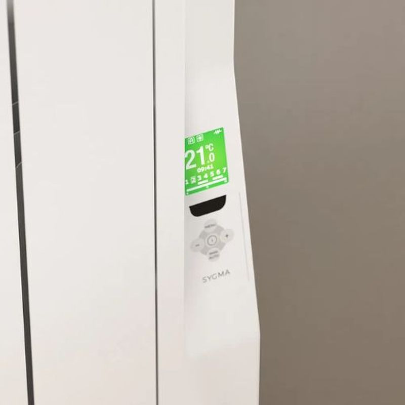 Emisor eléctrico SYGMA Short bajo ventana Blanco de Rointe