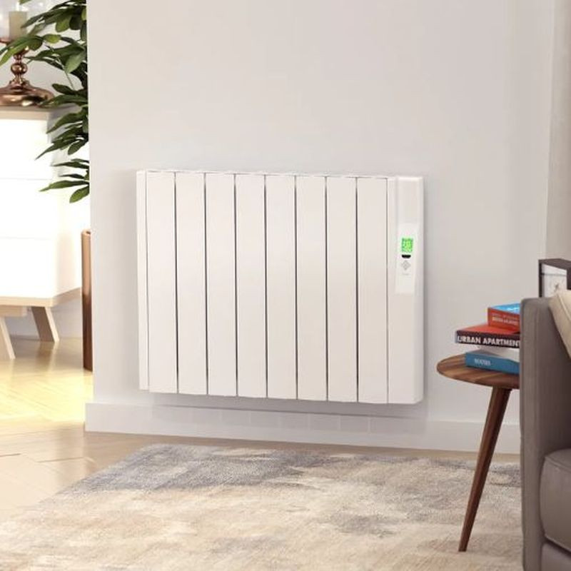 Emisor térmico Sygma Blanco de Rointe 4 elementos detalle controles