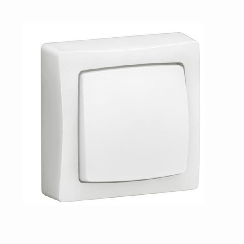 Cruzamiento de superficie blanco monobloc Legrand Oteo 086004