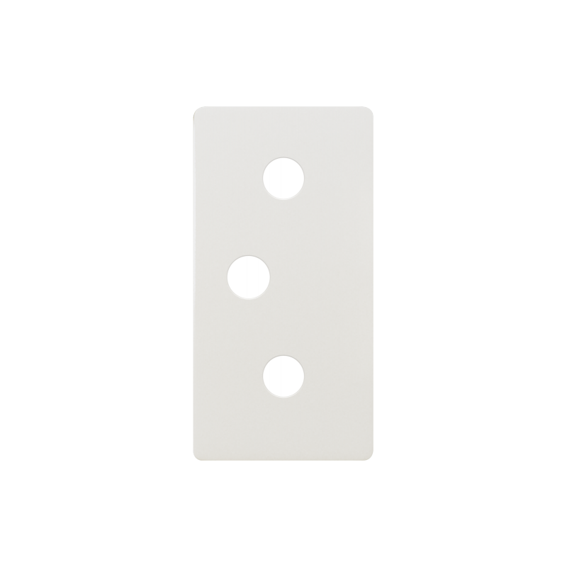 Tecla para enchufe estrecho blanco BJC Sol Ref.: 16725 (Compatible con las series BJC Sol, Rehabitat Estrella y Lineal)