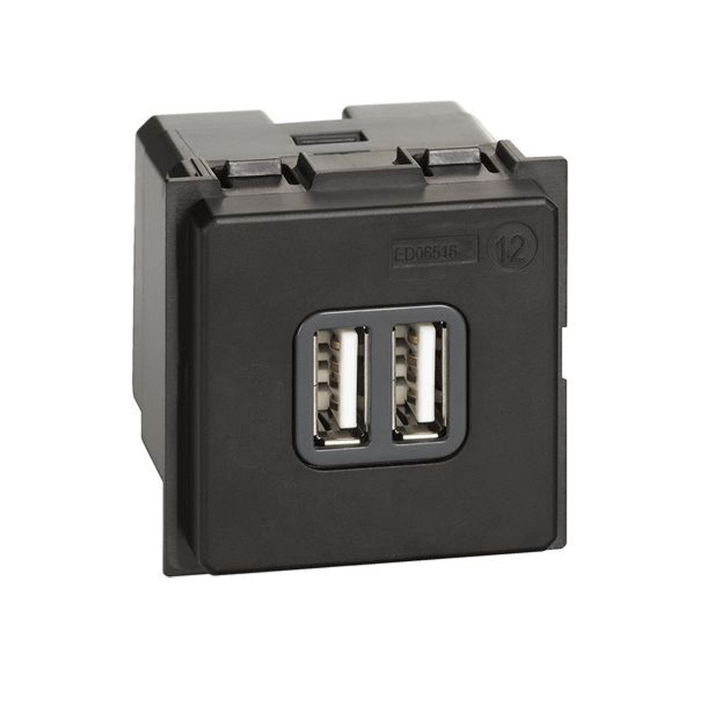 Base Cargador USB Tipo A 1 módulo K4285C2 Bticino  Living Now