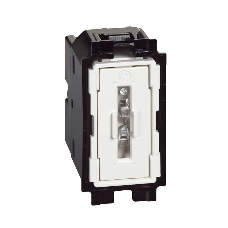 Pulsador luminoso doble 10A 250V~ 1 módulo K4034 Btcino Living Now