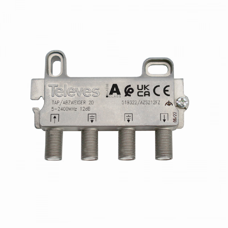 Derivador de televisión conector F Televés