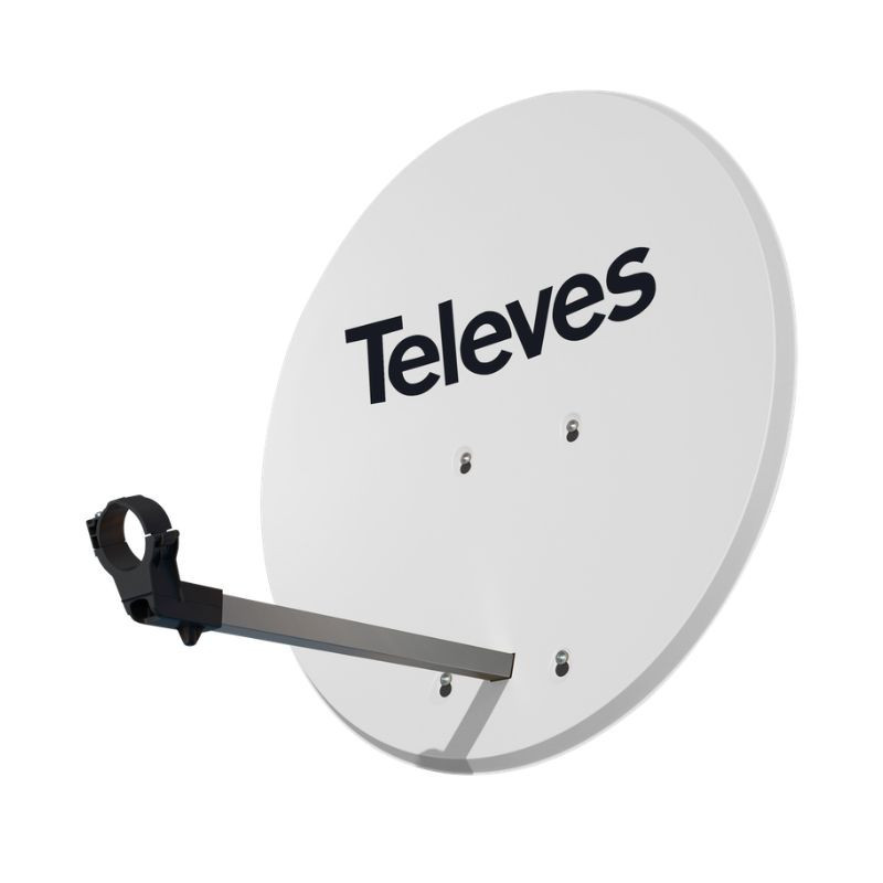 Antena Parabólica Televes ISD 83x75cm Aluminio Blanca 793102 Televes