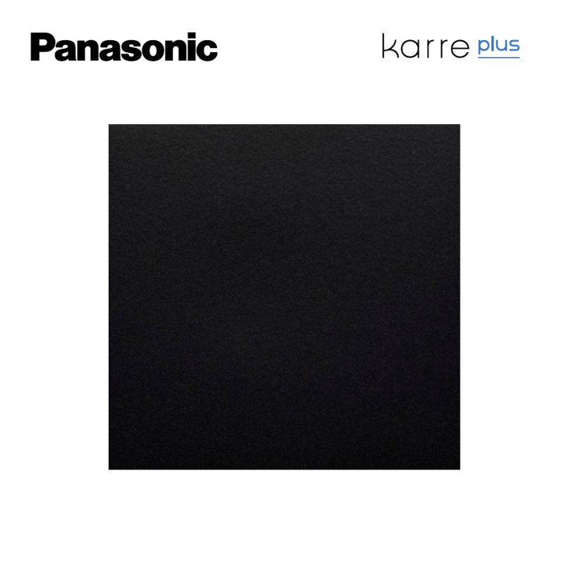 Tecla en negro para interruptor, conmutador, cruzamiento e interruptor bipolar Panasonic Karre Plus WKTR00011BL