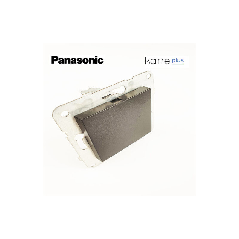 Tapa ciega negra Panasonic Karre Plus WKTT07012BL