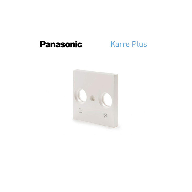 Tapa frontal para toma de televisión color blanco Pansonic Karre Plus 0950685-SP