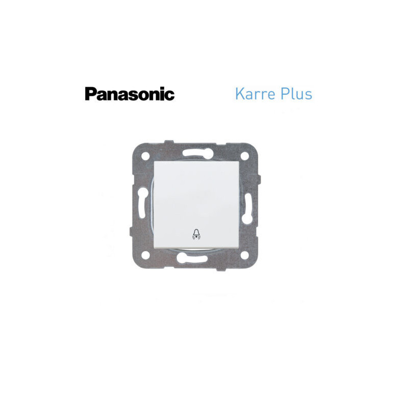 Pulsador con símbolo campana Panasonic Karre Plus WKTT01192WH