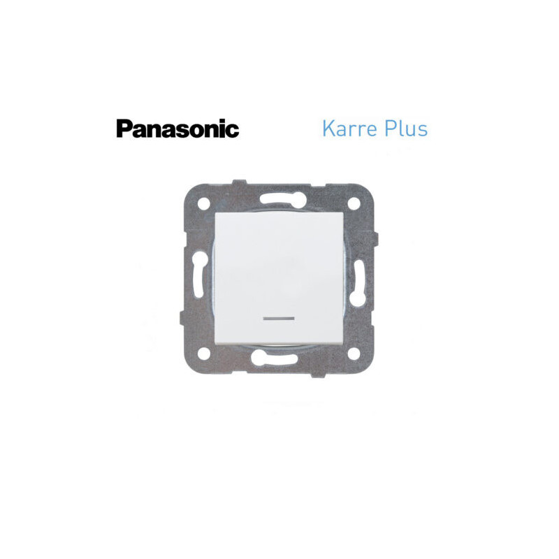 Interruptor bipolar luminoso Panasonic Karre Plus WKTT01442WH