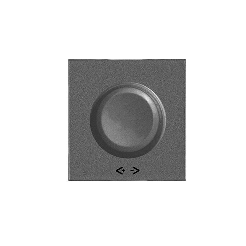 Tapa frontal para regulador de iluminación  en gris oscuro Panasonic Karre Plus