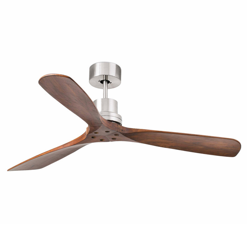 Ventilador Niquel Nogal Oscuro