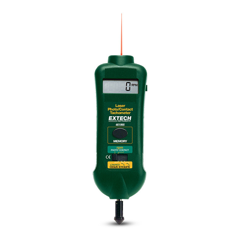 Tacómetro óptico de contacto con guía láser Extech 461995