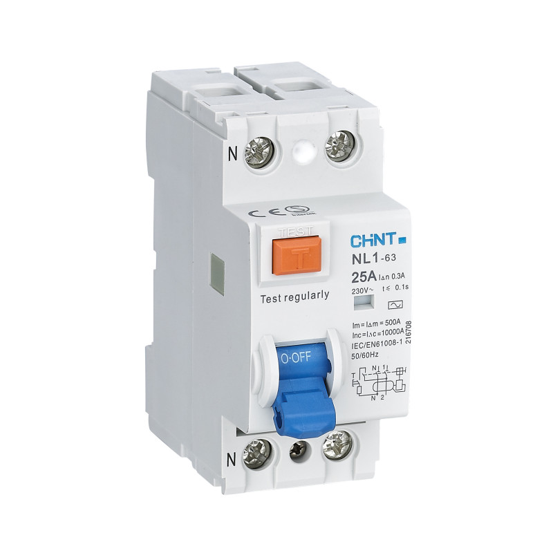 Interruptor diferencial monofásico 2P 6KA Clase AC 10MA Chint
