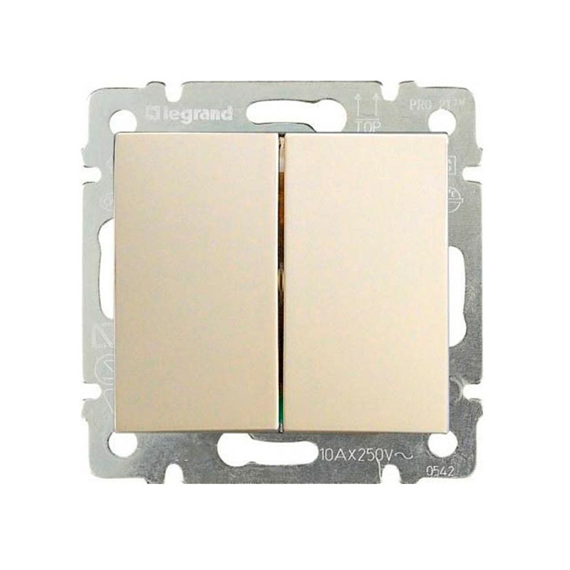 Doble interruptor Legrand Valena