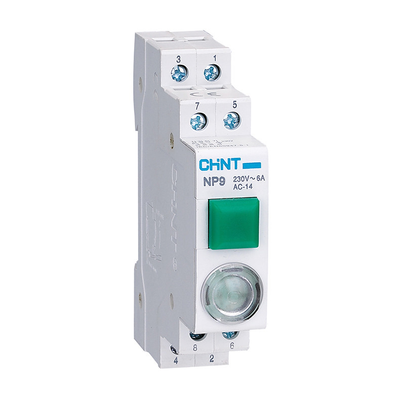 Pulsador con piloto LED 230 VCA Chint