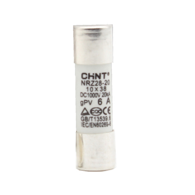 Fusible cilíndrico de 10x38mm para instalaciones fotovoltaicas Chint