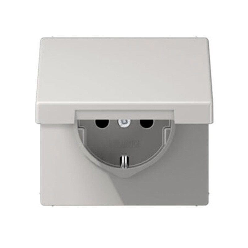 Base enchufe schuko con tapa completa Jung LS990