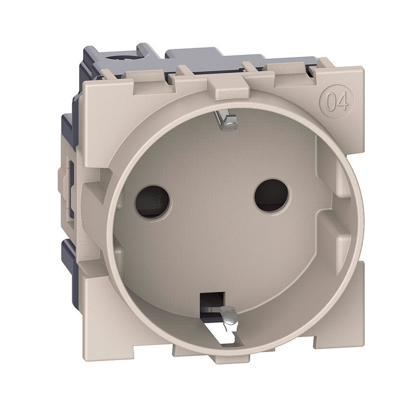 Base de enchufe schuko 2P+T 16A a 250Vca Kw4141 Bticino Living Now