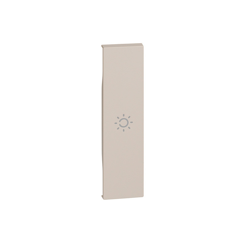 Tecla iluminable de 1 módulo con símbolo de lámpara KW01A Bticino Living Now