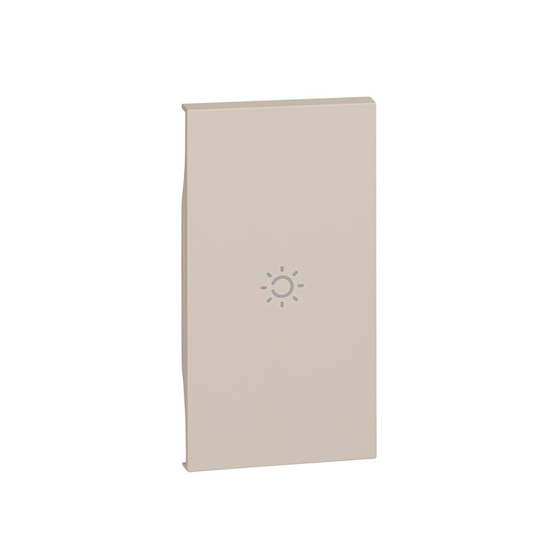 Tecla iluminable con símbolo de lámpara de 2 módulo Bticino Living Now