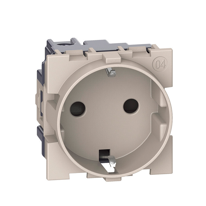 Base de enchufe schuko 2P+T 16A a 250Vca sin bastidor Bticino Living Now