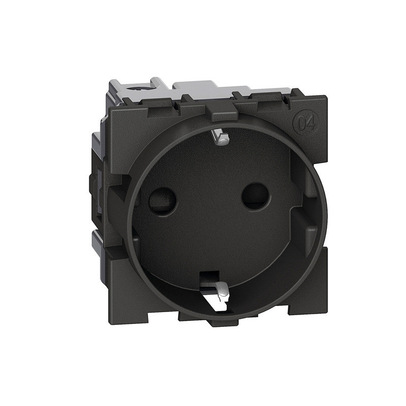 Base de enchufe schuko 2P+T 16A a 250Vca sin bastidor Bticino Living Now