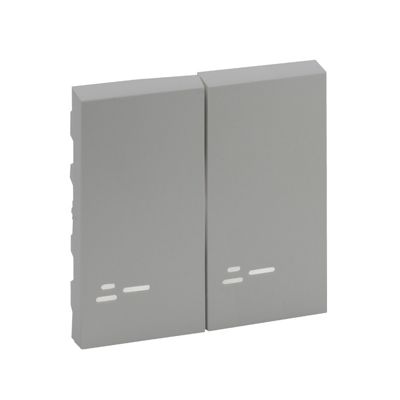 Teclas doble pulsador con visor para interruptor y conmutador Legrand...