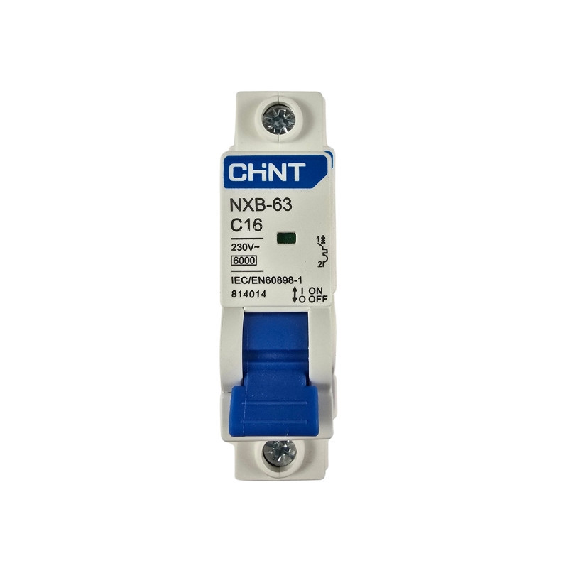 Automático magnetotérmico monofásico NXB-63 1P Curva C 6KA de Chint