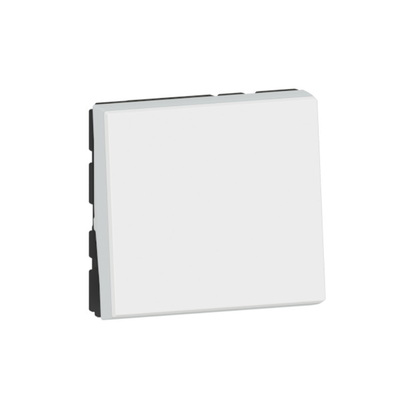 Conmutador 1/2 módulos Legrand Mosaic EasyLed blanco