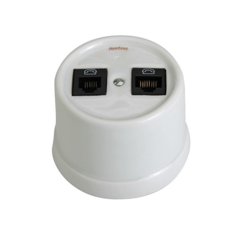 Comprar online Toma teléfono RJ11 con datos RJ45 Fontini Garby Vert Ille
