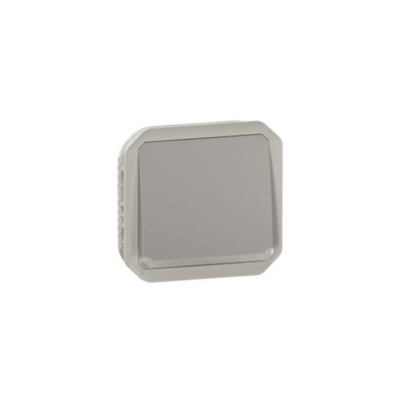 Pulsador estanco luminoso modular Legrand Plexo Gris