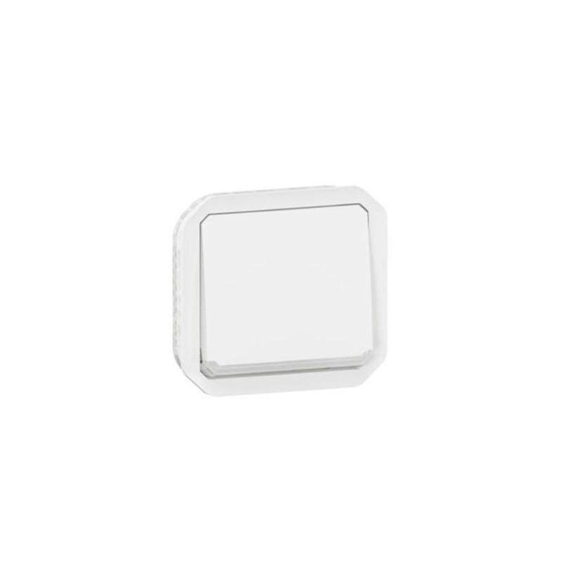 Conmutador estanco luminoso modular Legrand Plexo Blanco