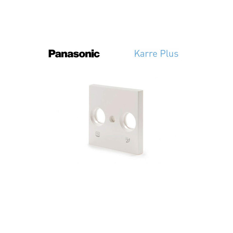 Tapa frontal para toma de televisión color blanco Viko Pansonic Karre Plus...