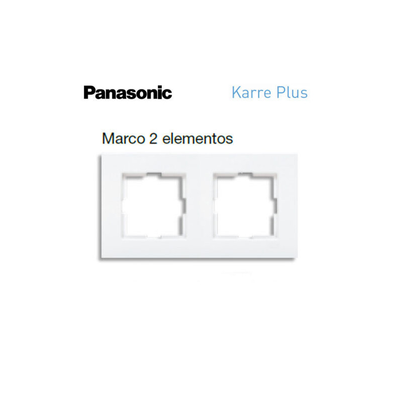Marcos con logotipo 2 elementos blanco