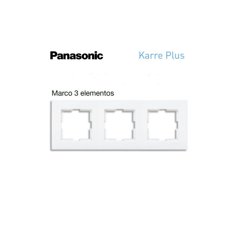 Marcos con logotipo 3 elementos blanco