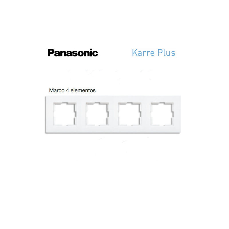 Marcos con logotipo 4 elementos blanco