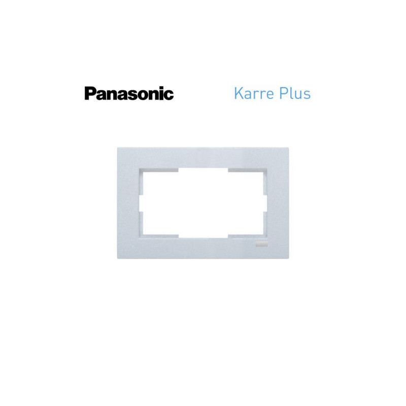 Marco en plata para toma de corriente doble Viko Panasonic Karre Plus...