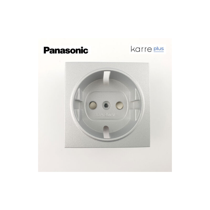 Tecla para enchufe en plata Viko Panasonic Karre Plus WKTR02121SL