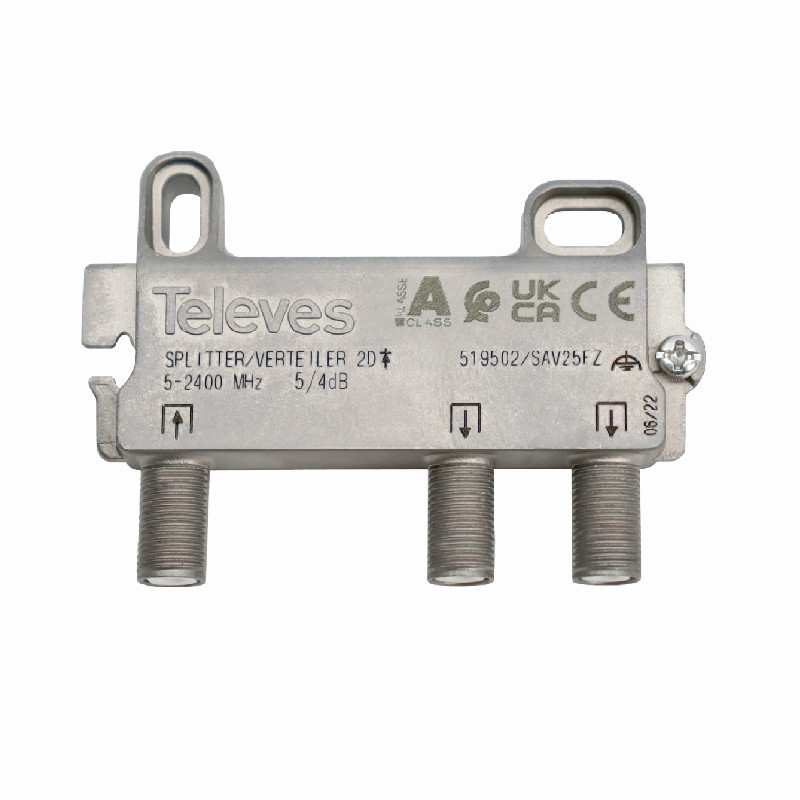 Repartidor televisión conector F Televés