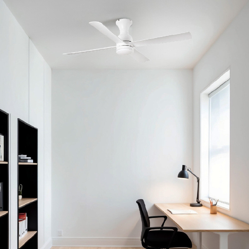 Ventilador blanco con 3 palas blancas Fraser con Diámetro 1300 mm Faro 33756 2