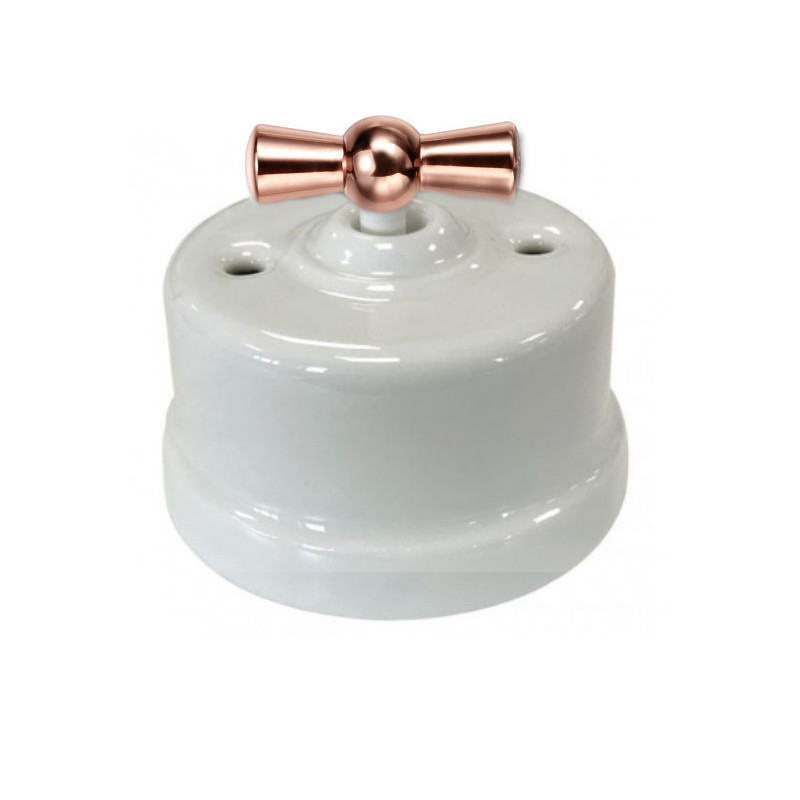Kit de Interruptor Bipolar de Superficie + Manecilla de Fontini Garby