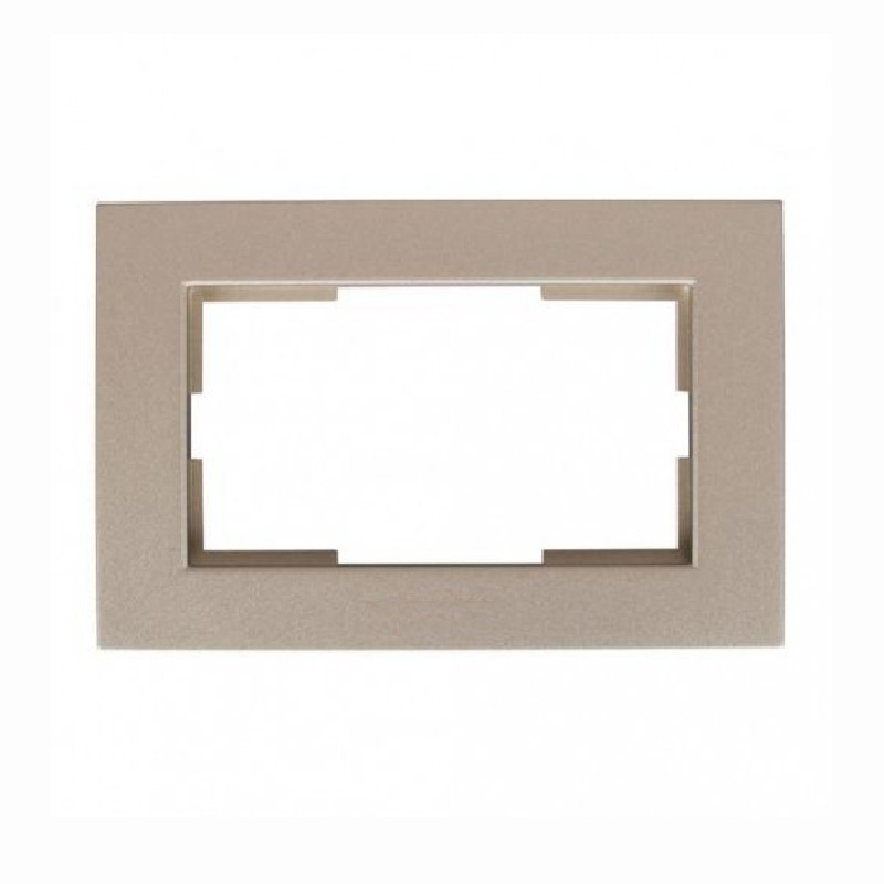 Marco en para toma de corriente doble Bronce Viko Panasonic Karre Plus WKTF00092BR