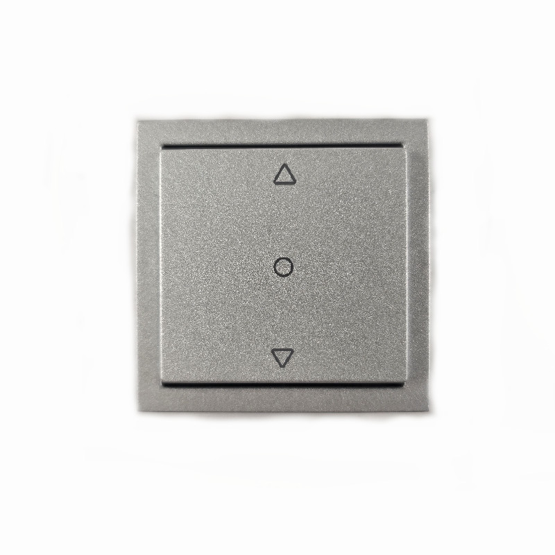 Interruptor de persiana con posición central Viko Plata Panasonic Karre Plus 92205072-SP